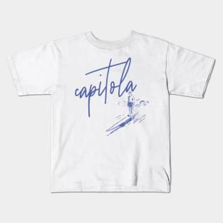 Capitola California Surfer Kids T-Shirt